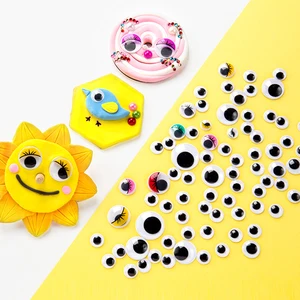 100 Pces/200 Pces selbstklebend googly schwingende Augen zu DIY Scrapbooking Crafts Projects DIY Dolls Accessoires Augenspiele Gyh 6 Hauptverkäufe von Olhão Puppen - №5