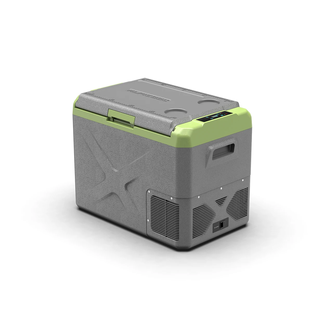 

55L двойной температурный портативный автомобильный холодильник с одним управлением и морозильной камерой, подходит для внедорожного кемпинга на открытом воздухе с подставкой