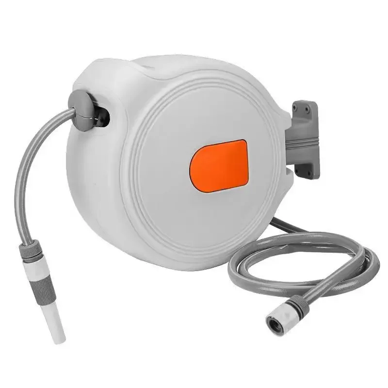 

Automatic Telescopic Recovery Hose Reel Car Wash Water Gun Water Pipe Storage Rack Home High Pressure Nozzle