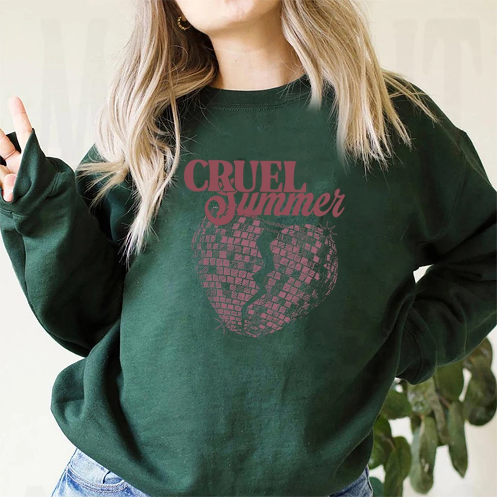 Vintage Cruel Summer Sweatshirt Eras Tour Mindnights Hoodie Lover Inspired Anti Hero Sweater Unisex Music Crewneck Sweatshirts