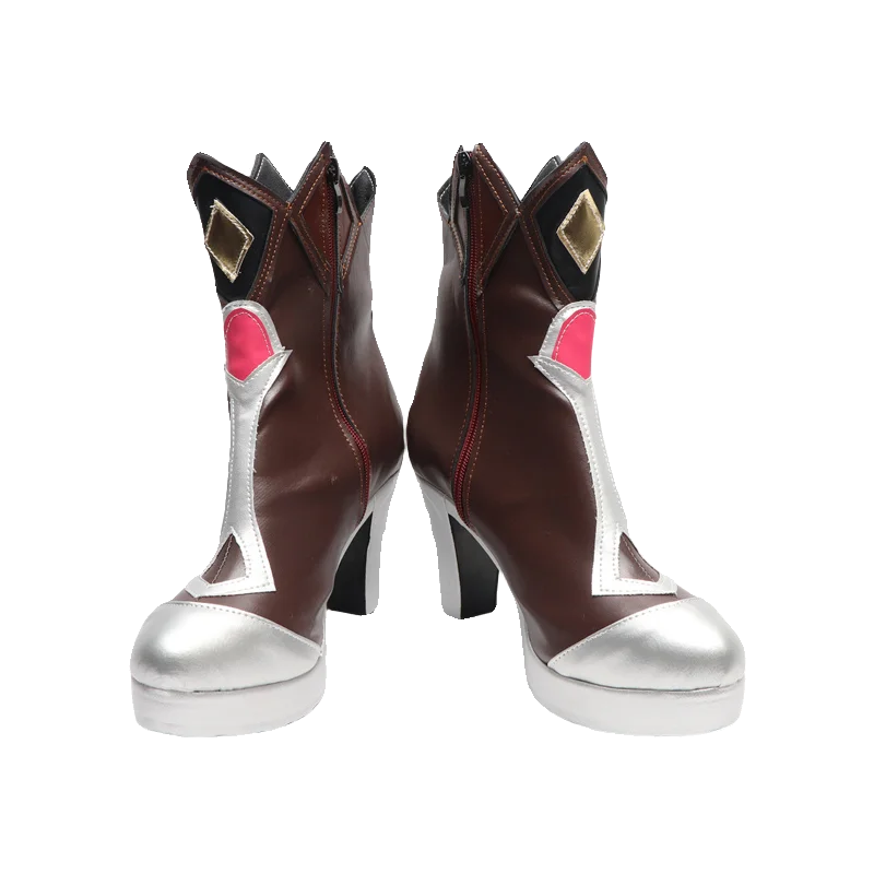 zapatos-de-cosplay-de-anime-genshin-impact-rosaria-botas-cortas-de-cuero-pu-con-tacones-altos-de-color-rojo-intenso-para-carnaval-de-halloween