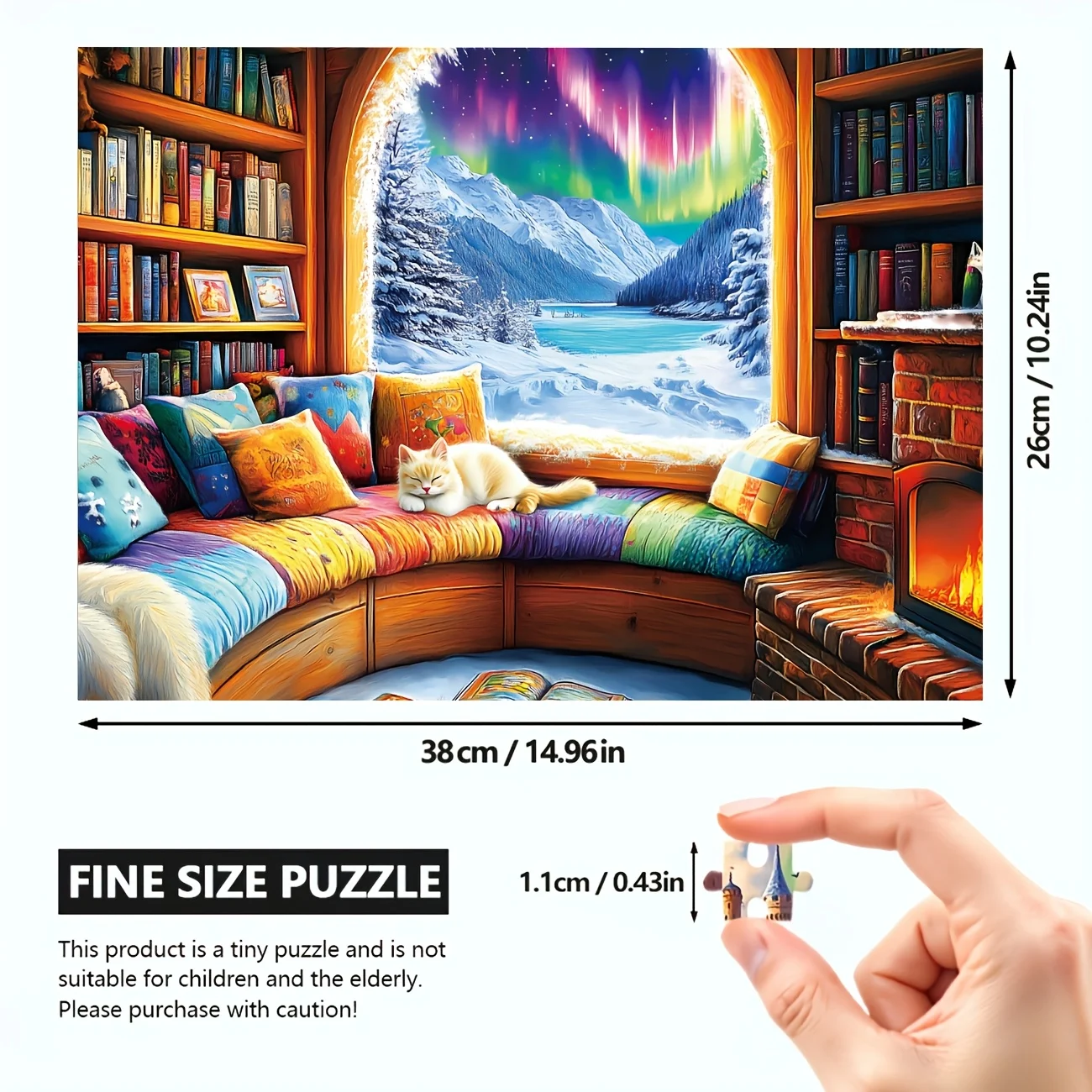 1 Box (A) Challenging Expert-Level Mini Puzzle Suitable for Adults - A with Durable Paper Pieces, Complex Brain- for DIY Enthu