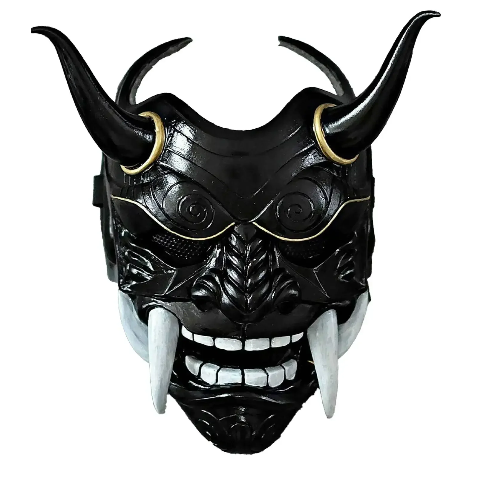 Dorosłe unisex Halloween maski na twarz japońskie Hannya Demon Oni samuraj Noh Kabuki Prajna diabeł maska lateksowe maski imprezowe