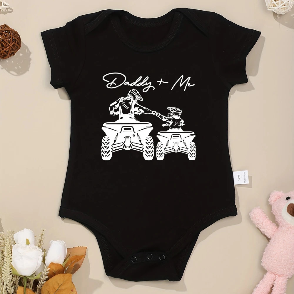 Daddy and Me Newborn Clothes Boys Girls Onesies Cotton Summer Casual Romper High Quality Cheap Toddler Bodysuit Short Sleeved