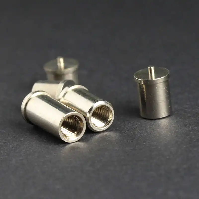 

M2.5 M3 Copper Tin Plated Solder Joint Copper Column PCB Threaded Connector Copper Screw Nut Welding Fixed Column