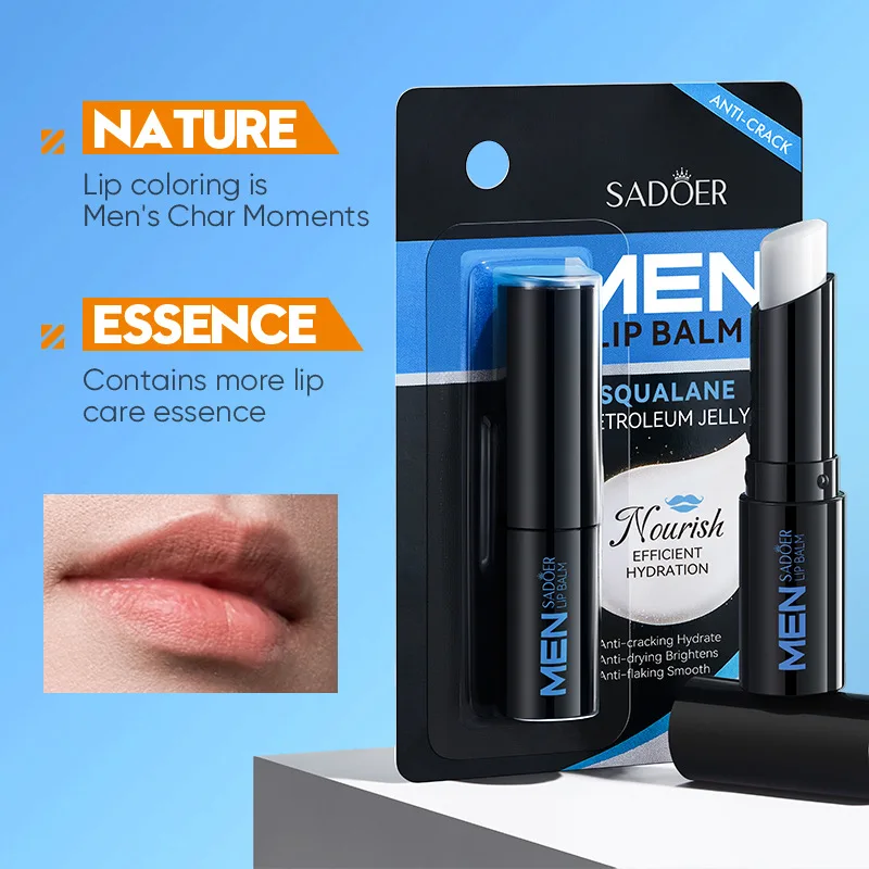 

Men's Squalane Vaseline Lip Balm - Moisturizing, Anti-Chapping, Lip Balm for Wholesale