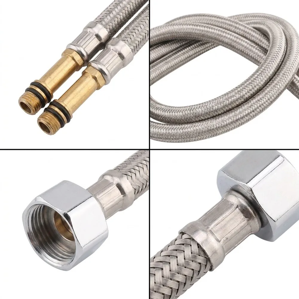 Push Connect Water Line Stainless Steel Hose for kit 304 Stainless Steel Material Rust Resistant Design Wear Resistant Tubing