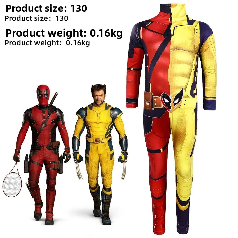 زي تنكري ضيق للجسم بتصميم ديدبول وولفرين، زي الهالوين، زي مسرحي نسائي، ملابس صينية تقليدية