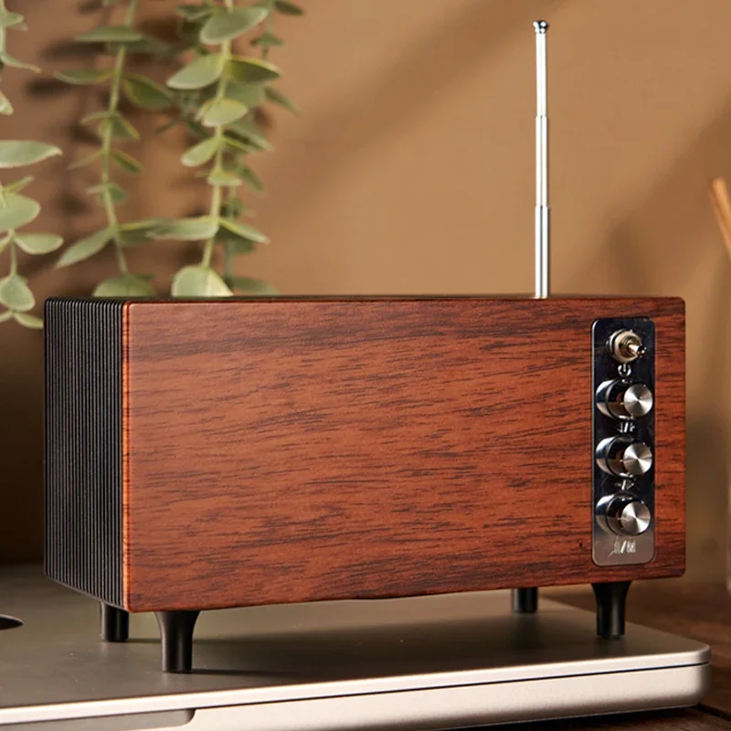 

Classic Wooden Speaker Music Center Retro FM Radio HIFI Sound Caixa De Som Bluetooth Speaker Portable Sound Box TWS TF USB