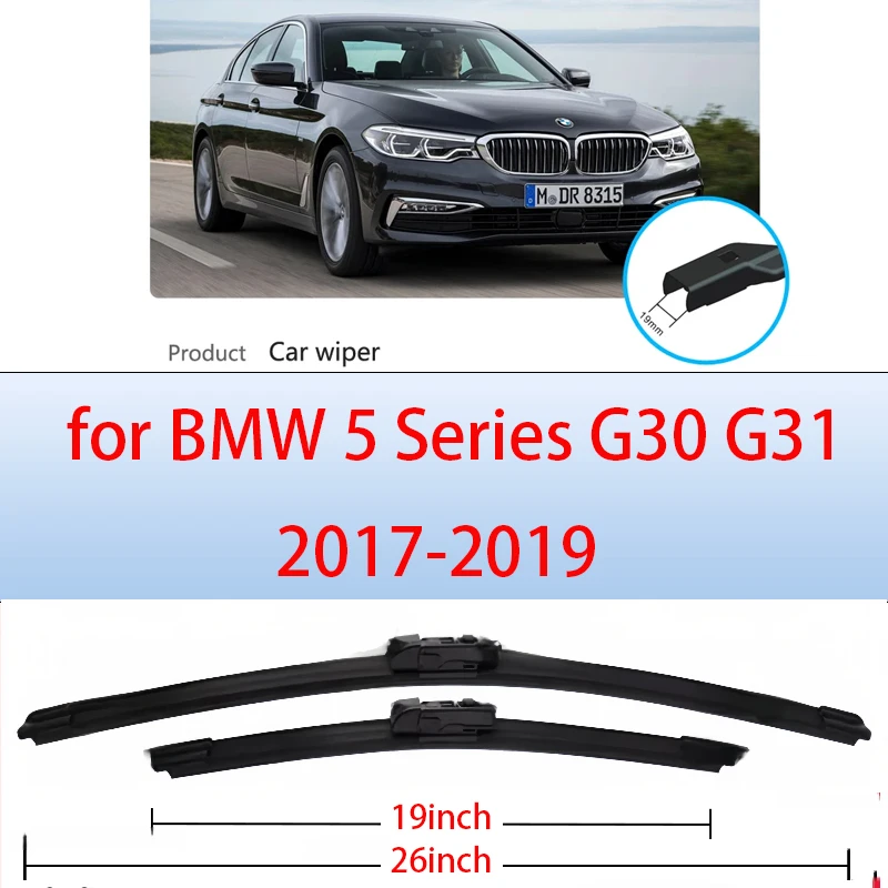 

Car Wiper Blades for BMW 5 Series G30 G31 2017 2018 2019 520i 523i 528i 530i 535i 550i M5 518d 520d 525d 530d 535d M550d xDrive