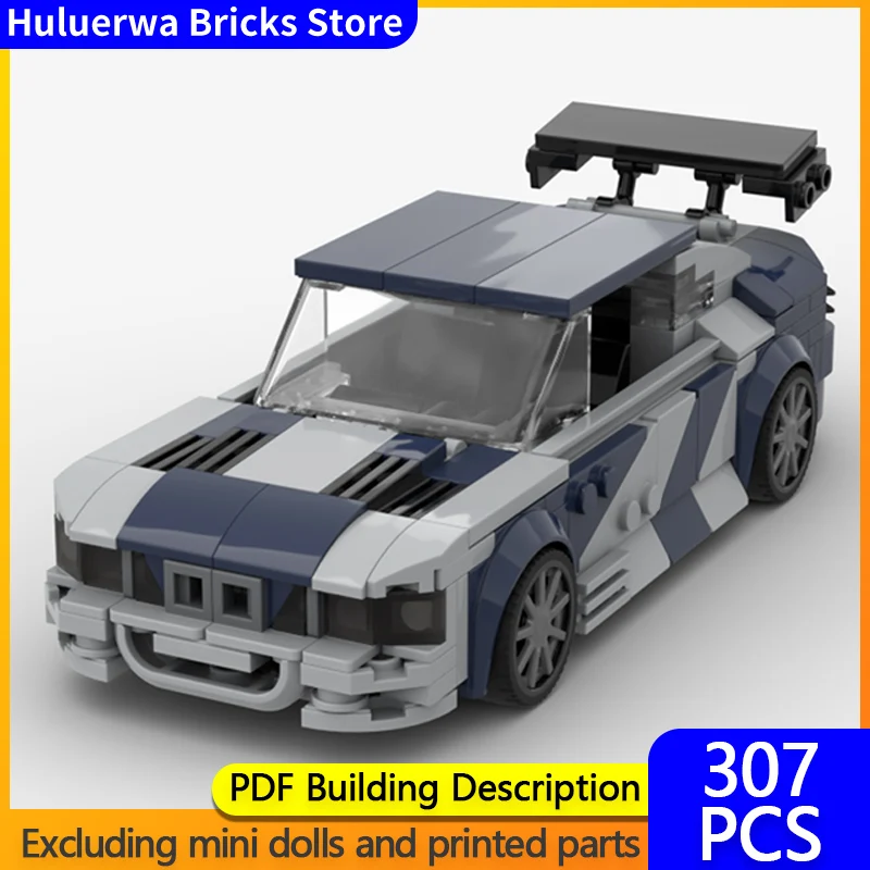 

Speed Hypercar Model MOC Building Bricks M3 Two-Door Coupe Modular Technology Gifts Holiday Assemble Children Toys Suit
