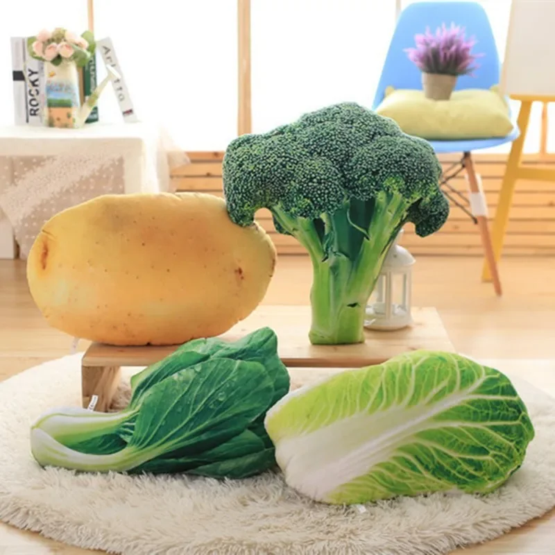

Baby Pillow Simulation Vegetable Pillow Winter Melon Potato Vegetables Chili Plush Cushion Creative Gift Shooting Prop P2