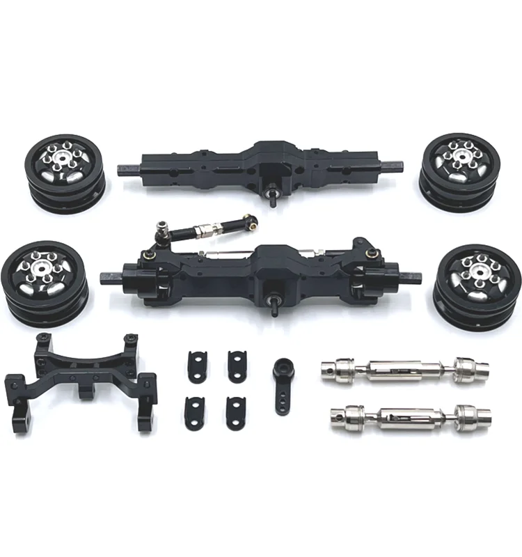 1/10 C74 remote control car accessories, metal upgrade, axle, steering gear seat, wheel hub, drive shaft