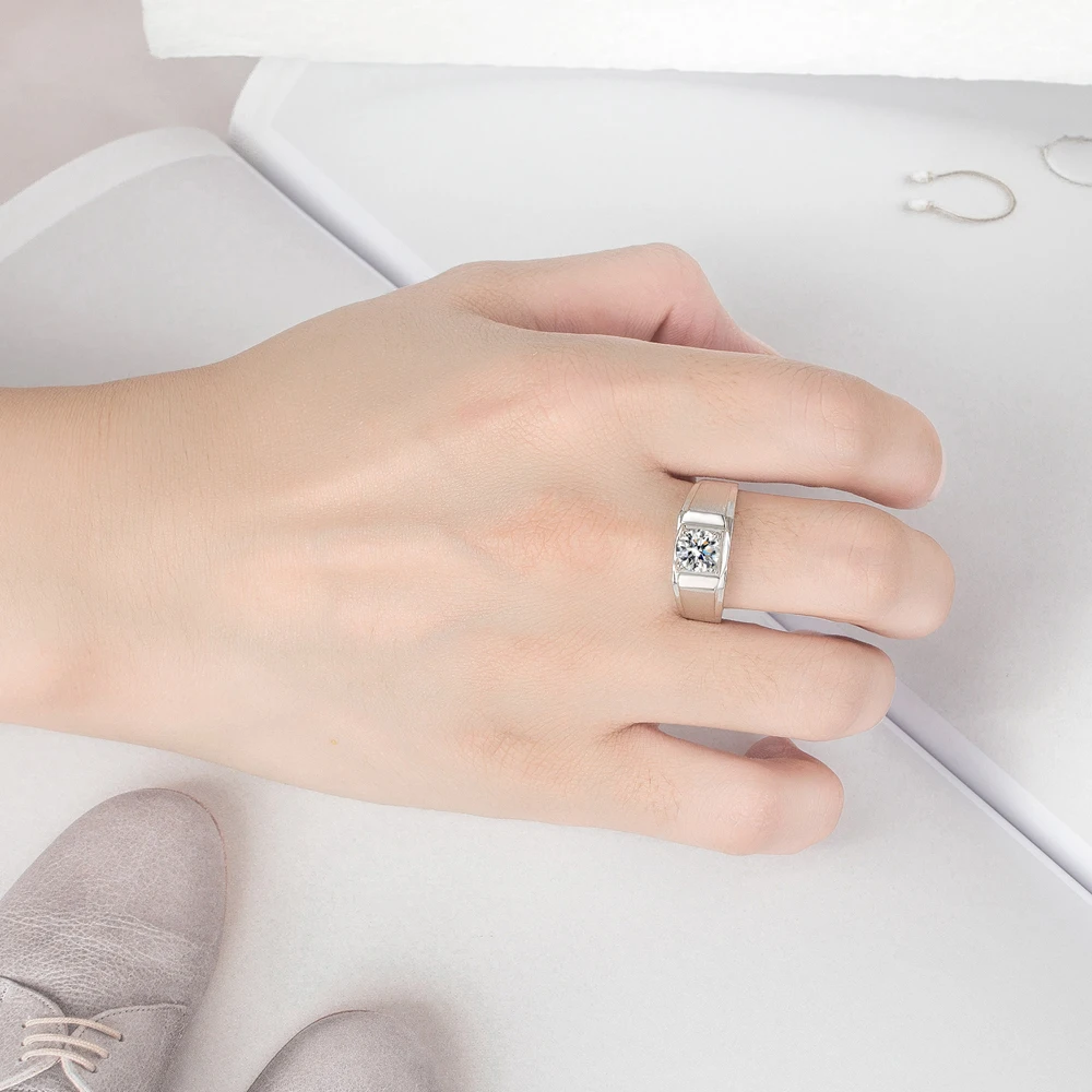 

Кольцо из серебра 925 пробы с фианитом для пары, круглое кольцо с кубическим цирконием, модное, элегантное, идеально подходит для подарка на каждый день/помолвку/годовщину свадьбы