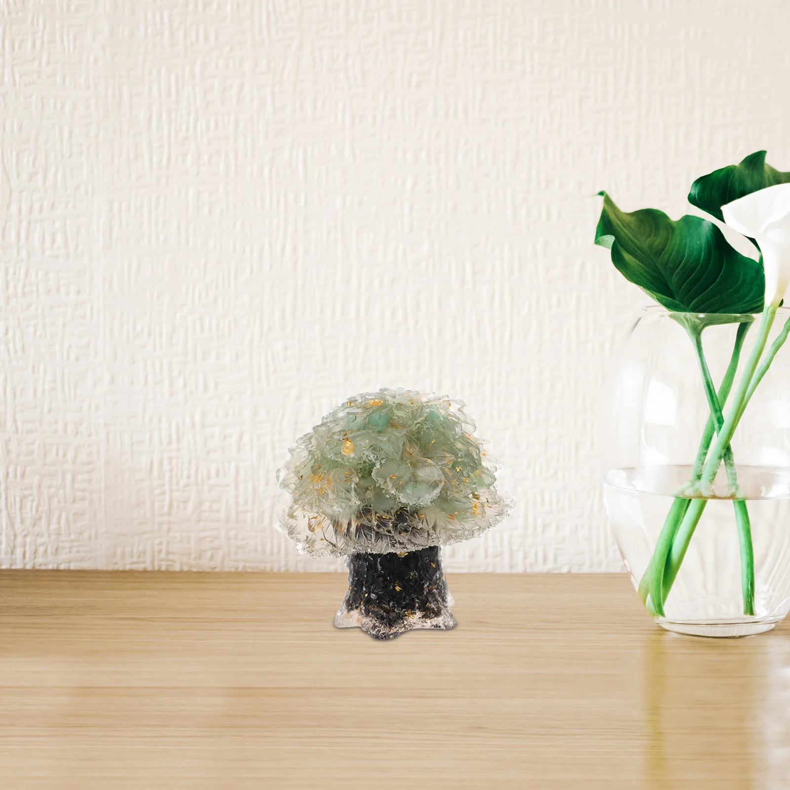 

Natural Crystal Ornament Desktop Decoration Bonsai Crystal Wealth Fortune Money Tree For Office Home Living Room Decor Mini