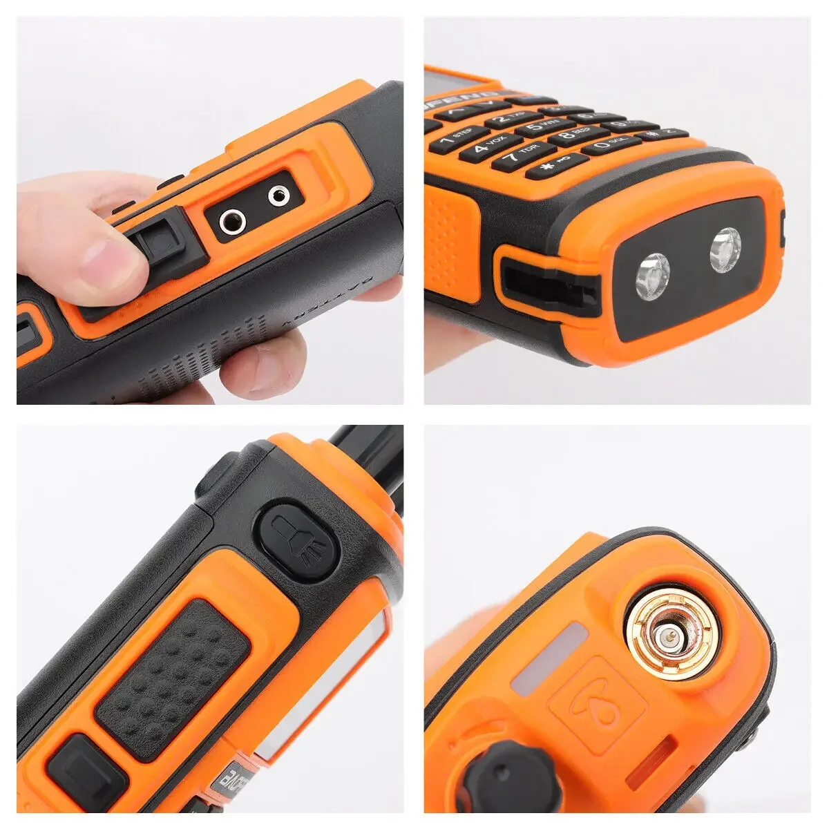 Рация Baofeng UV-17Pro GPS с GPS-модулем, 6 диапазонов частот (108-136 МГц, 200-260 МГц, 350-355 МГц), FM-радио, функция копирования частот, водонепроницаемая.