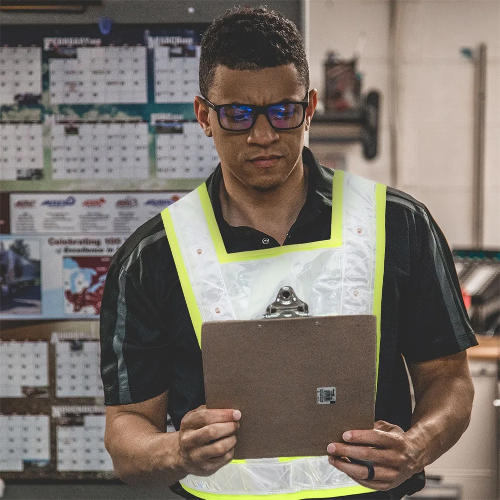 LED Safety Vest Reflective Safety Vest Elastic Adjustable Strap High Visibility Clothing Night Running Hiking Cycling Gear