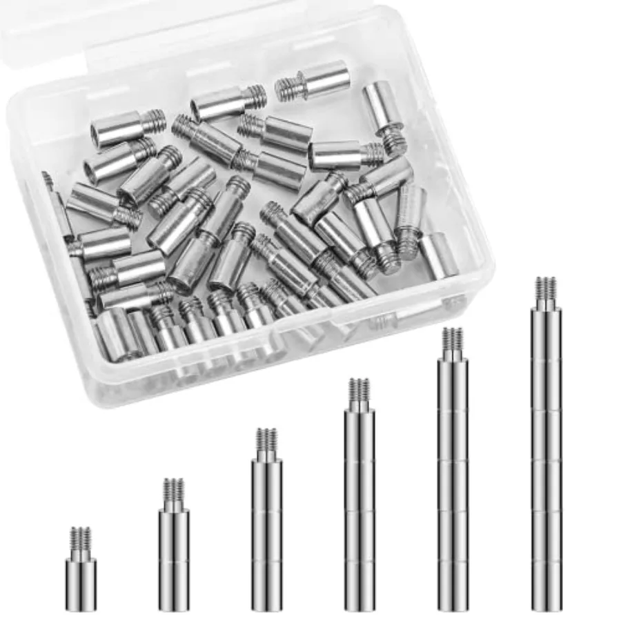 

40Pcs Scrapbook Extension Posts Album Accessories Extension Post Replacement Extension Screws Posts for Binding Extending Scrap