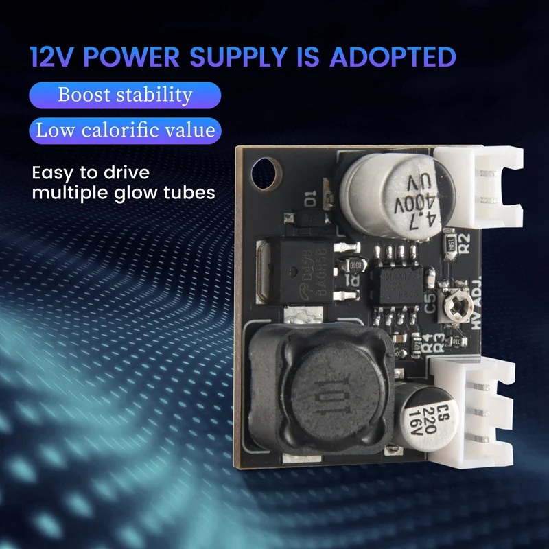 DC Boost High Voltage Power Supply Module 9V-12V To 160V-220V For SZ3-1 QS30-1 IN-14 Nixie Tube Glow Clock Magic Eye