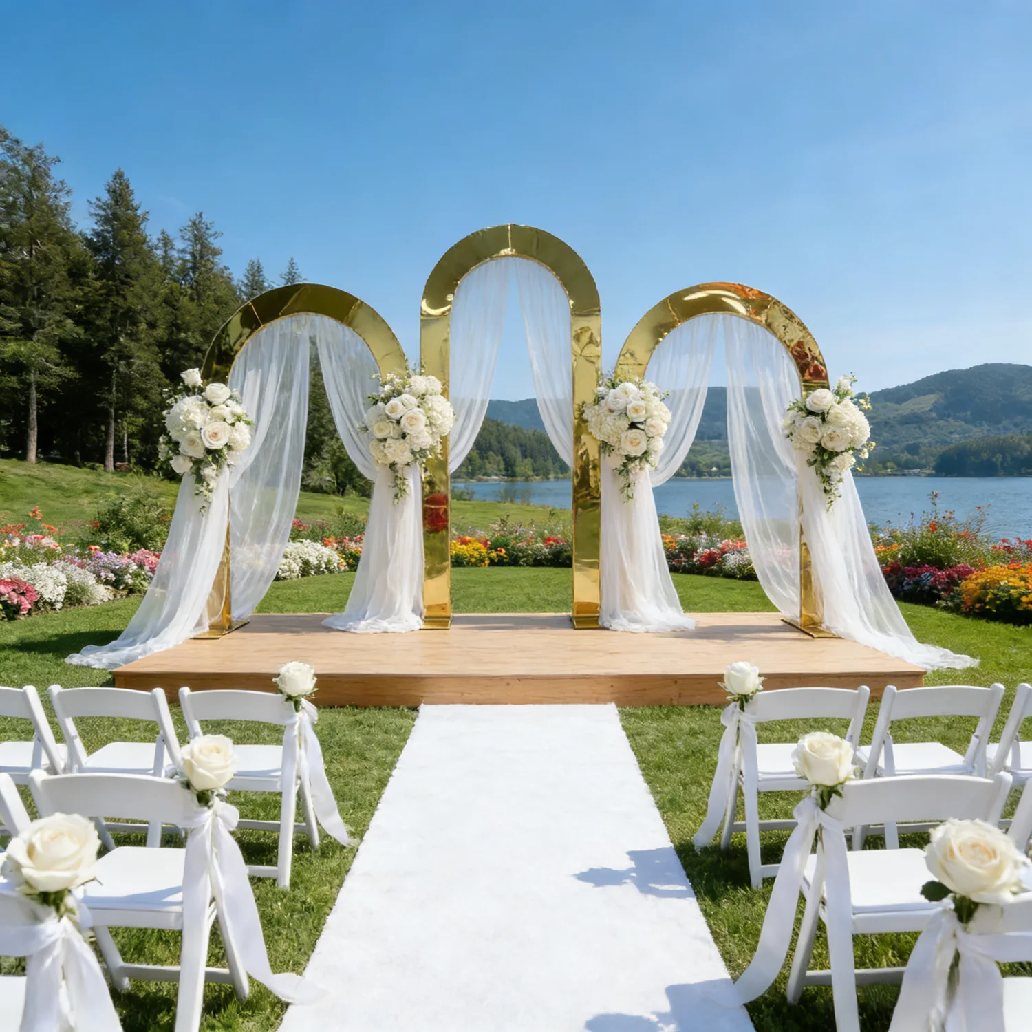 

1-3 шт. Нестандартные арочные подставки из нержавеющей стали | Идеальный фон для свадеб, дней рождения и праздников на открытом воздухе