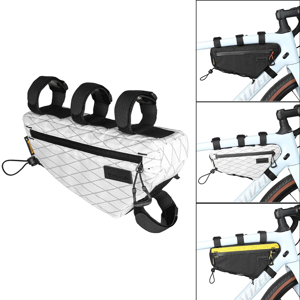 AliExpress Rhinowalk Bike Front Frame Bag SplashProof  1.7L Bicycle Triangle Bag Bikepacking Cycling Travel Storage Bag Bike Accessories