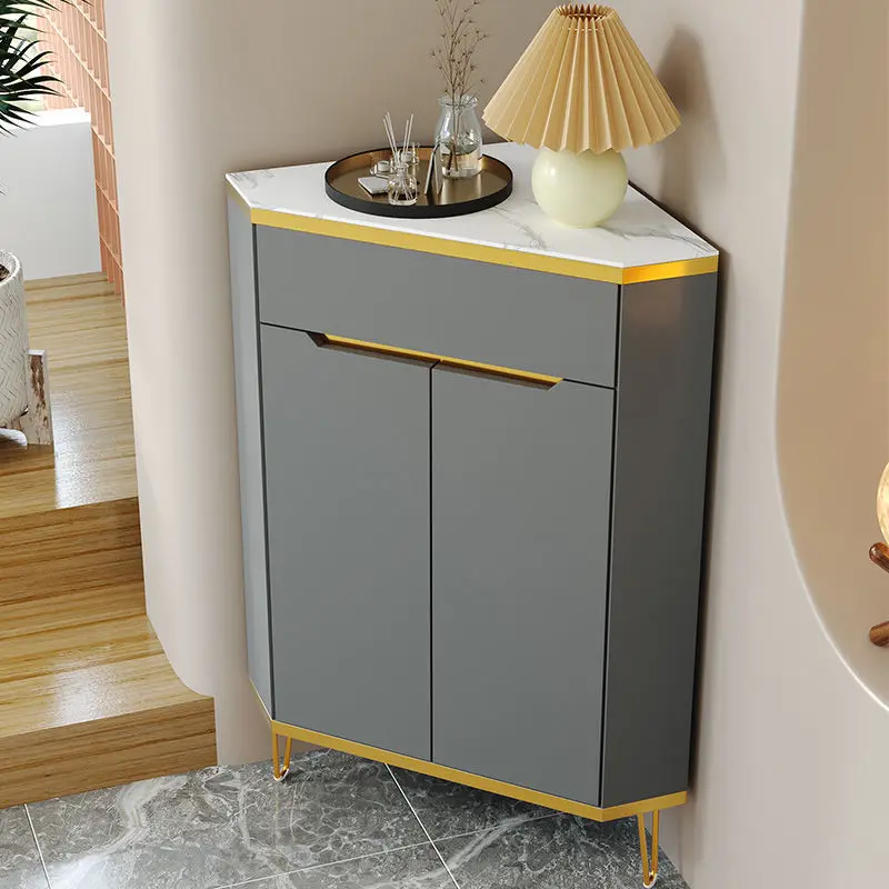 

Corner Triangle Corner Shelf Light Luxury Living Room Dining Side Cabinet Bedroom Storage Cabinet