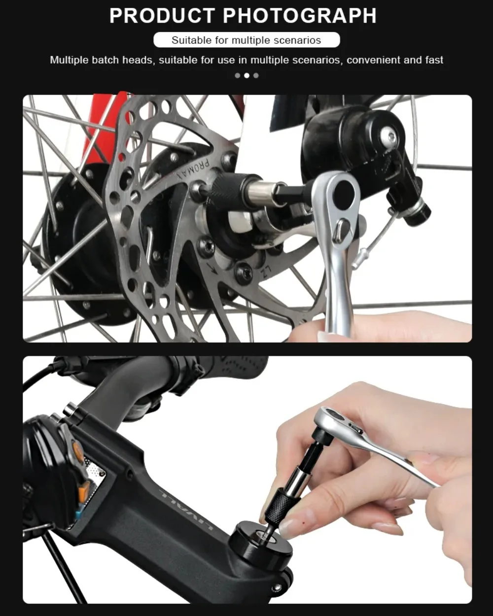 14-in-1 Multifunktions-Ratschenschraubendreher-Set mit 90-Grad-Winkel, passend für 12-teiliges L25mm-Bit-Set, Mini-Reparaturwerkzeug-Kit für Fahrrad, Heimwerker und Haushalt. – Detail 11