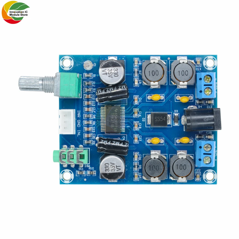 Ziqqucu TPA3118D2 Digital Power Amplifier Board HD Audio Power Amplifier Board Output 45WX2 Audio Power Amplifier Board Module