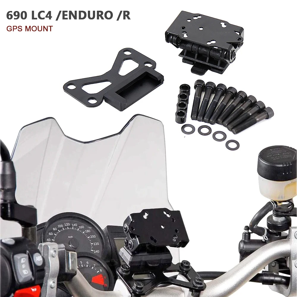 

Motorcycle Phone Holder For 690 LC4 Enduro R Universal GPS Navigation Bracket Mount Anti-Vibration Base Plate Handlebar Bracket