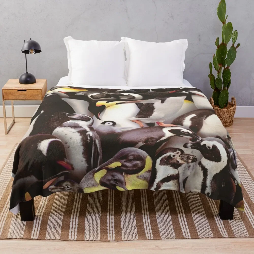 

Penguins Throw Blanket Large Sofa Quilt Quilt Blankets