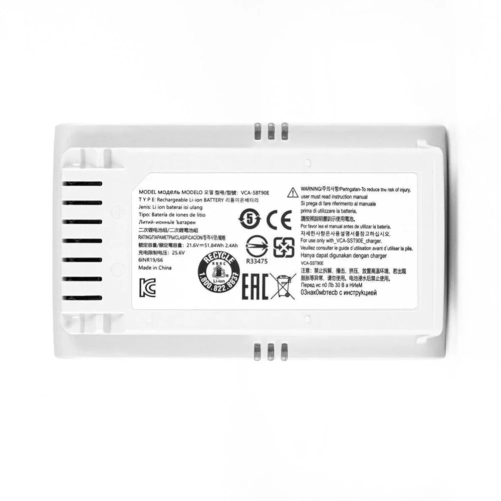 2400mAh 21.6V العلامة التجارية الجديدة مناسبة لسامسونج JET70 VS15T7032P4 VCA-SBT90E بطارية المكنسة الكهربائية 2.4Ah