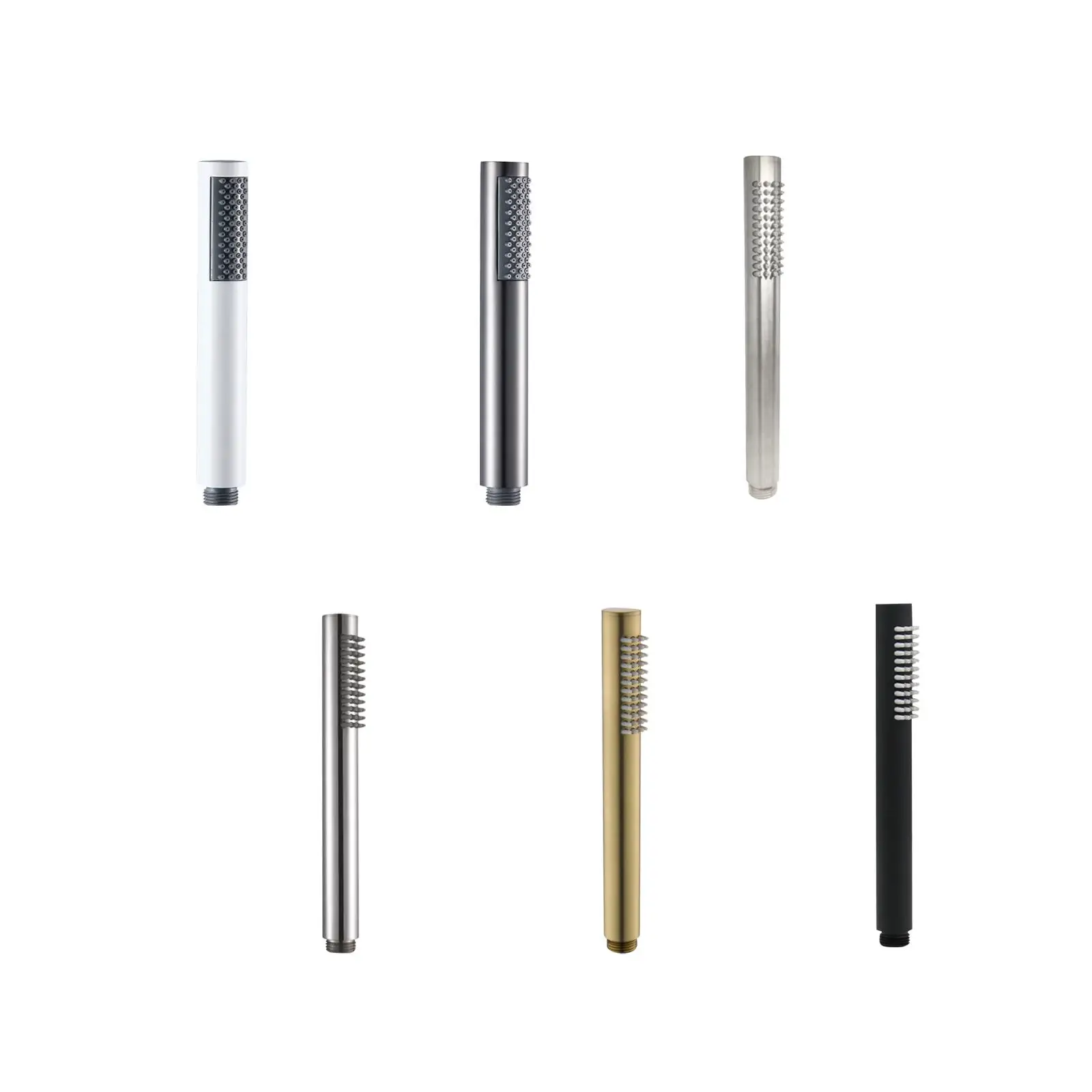 High Pressure Shower Sprayer Handheld Stainless Steel Water Saving Leakproof Silicone Nozzle Multiple Modes for Bathroom Shower