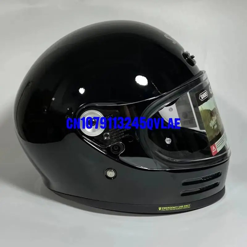 GLAMSTER Classic Retro Full Face Helmet,For Harley Cruise Leisure Motorcycle and Road Racing Protective Helmet Marquez