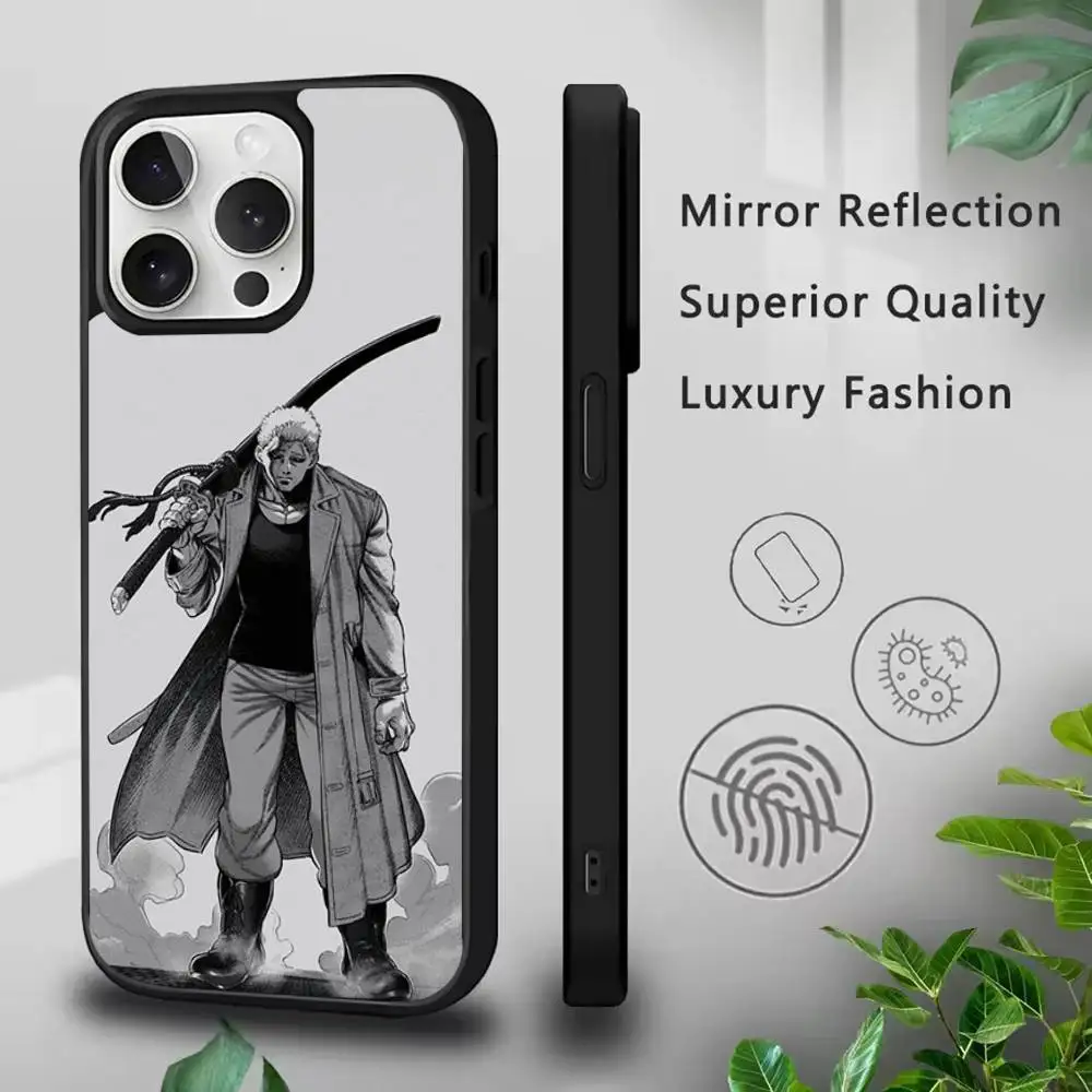 K-Kengan A-Ashura telefoonhoesje voor iPhone 17,16,15,14,13,12,11,Pro,Max,Plus,Mini,SE4,E magnetisch Magsafe draadloos opladen