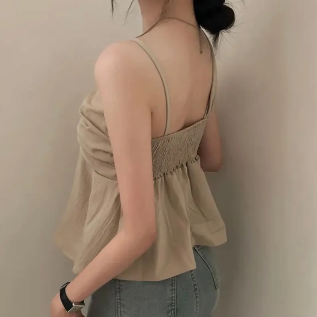 Sexy Chic Sommer Weste Strap Damen Faion Design Pure Desire Spicy Girl Slim Fit Asymmetrisches vielseitiges Top