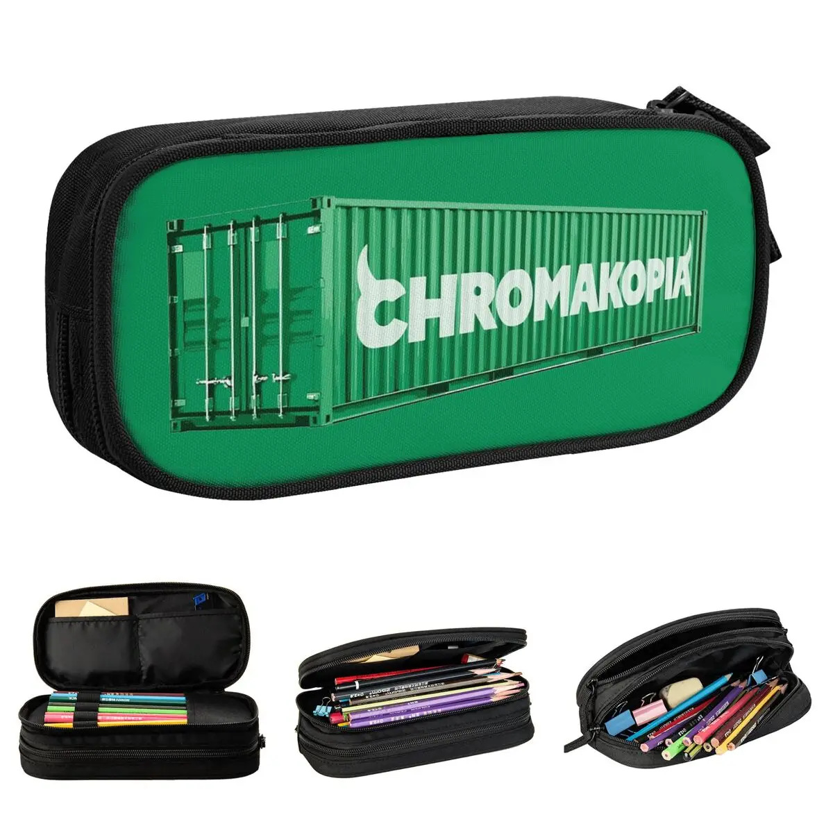 Chromakopia Album Tour Hip Hop Pencil Cases Creative Pen Holder Bags Kids Large Storage Students School Gifts Pencilcases