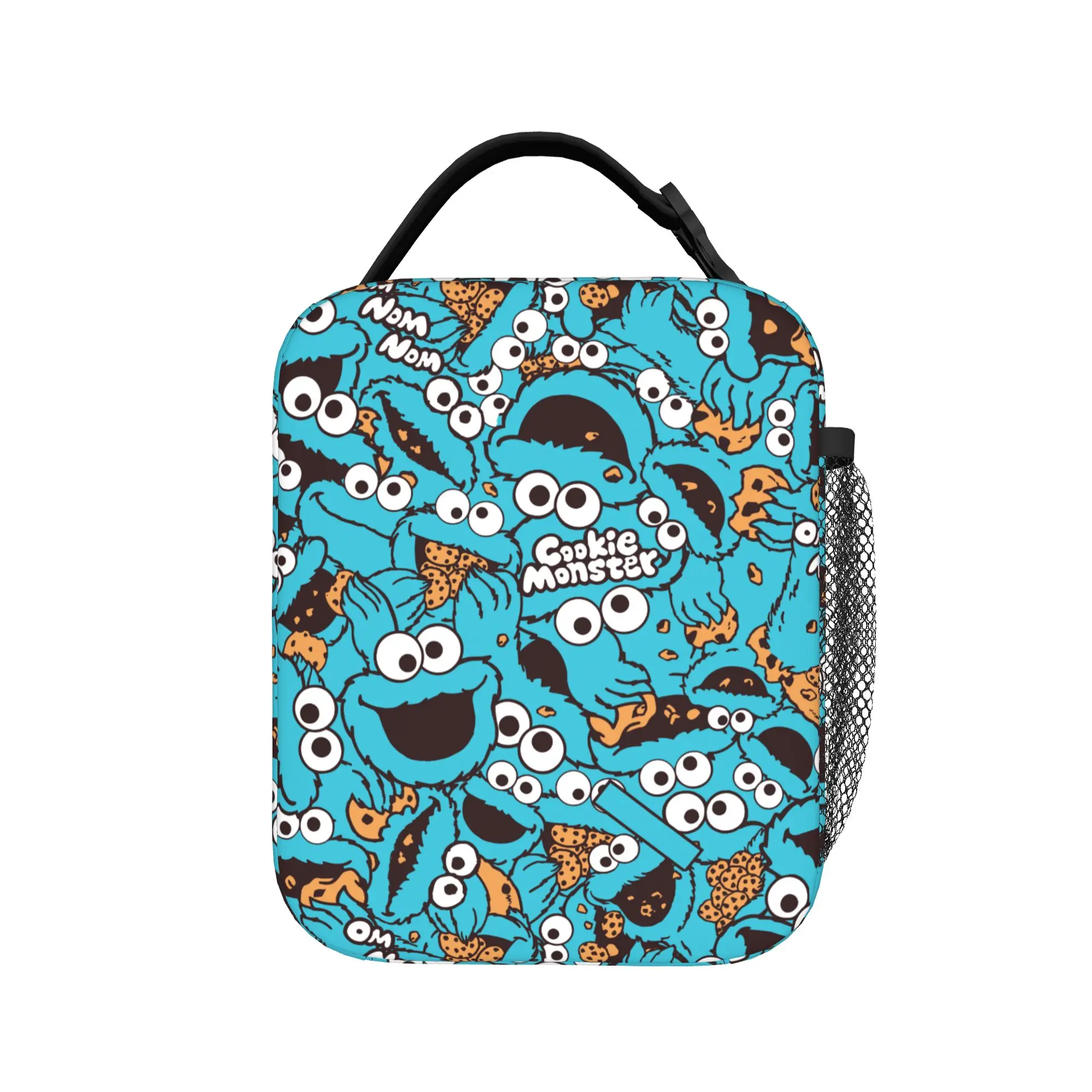 Cookies Monsters Thermal Insulated Lunch Bags for Picnic  Portable Food Container Bags Thermal Cooler Food Box