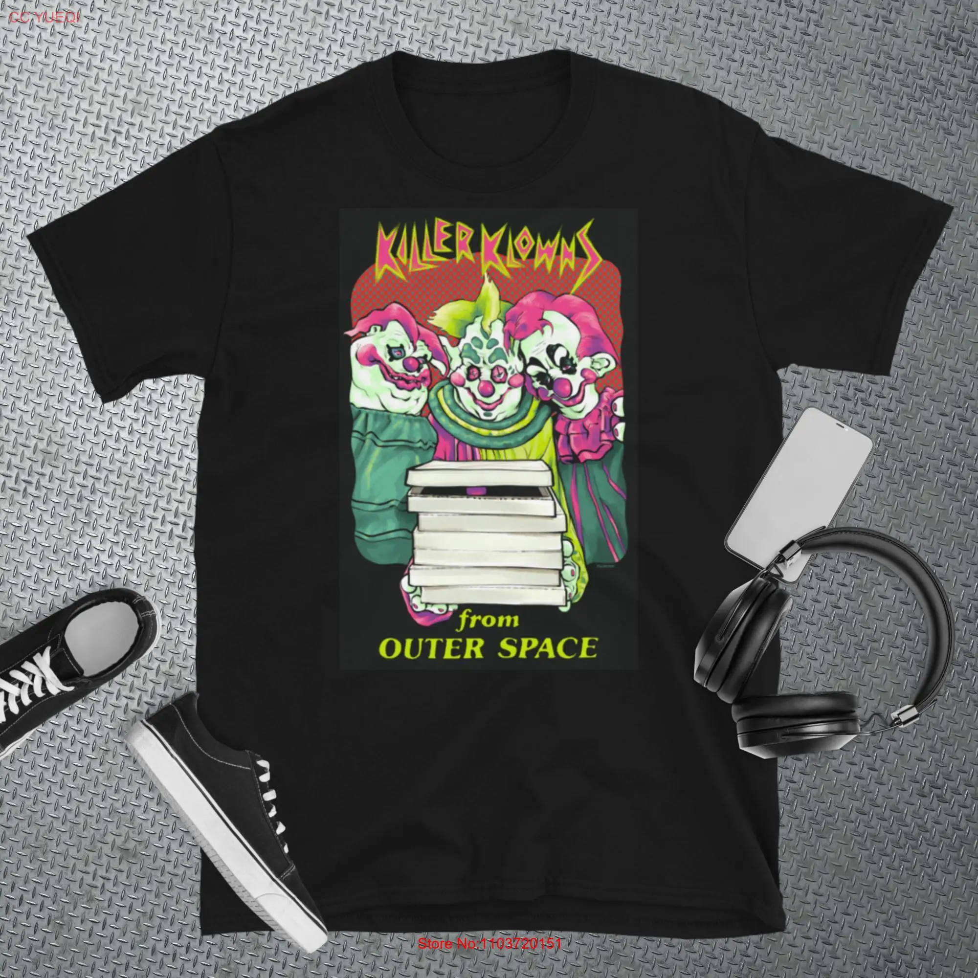 Футболка Killer Klowns from Outer Space Original Movie с длинными или короткими рукавами