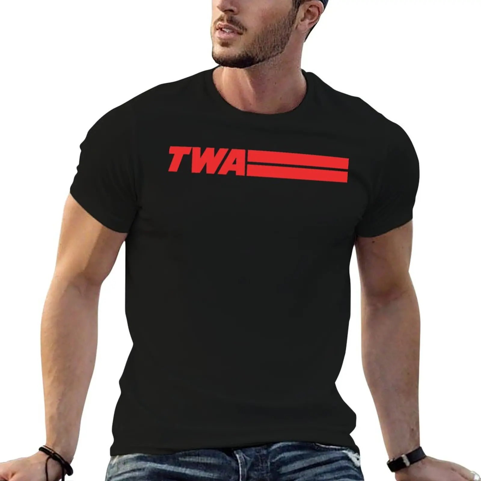

TWA T-Shirt graphic t shirts for man cotton tshirt 100% T-Shirt