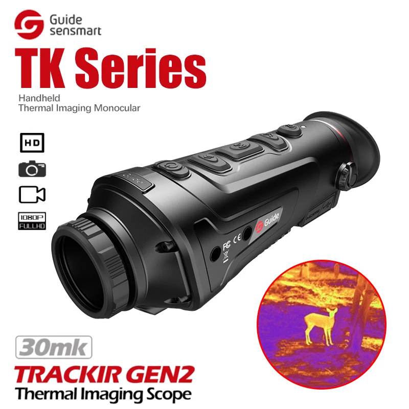 

Guide TrackIR Gen2 Multiple Pseudo-color Heat Imaging PIP Highlight Target Video Records IR Thermal Monocular for Hunting Patrol