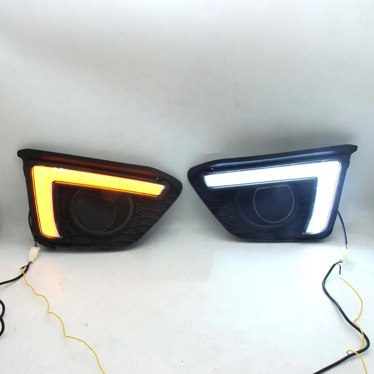 

Модификация автомобильной лампы, передние противотуманные фары, указатели поворота для Honda Fit Jazz 2014 2015, замена противотуманных фар на бампере