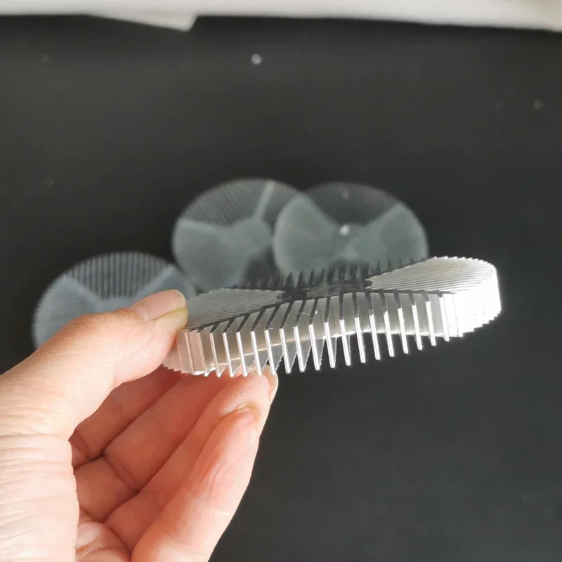 10W High Power Led Heatsink Aluminium Radiator 90mm Diameter