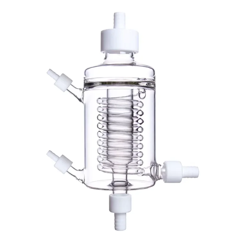 Double GL45 bottle cap double-headed hybridization tube waste liquid detection sampling tube cell roller bottle view 4