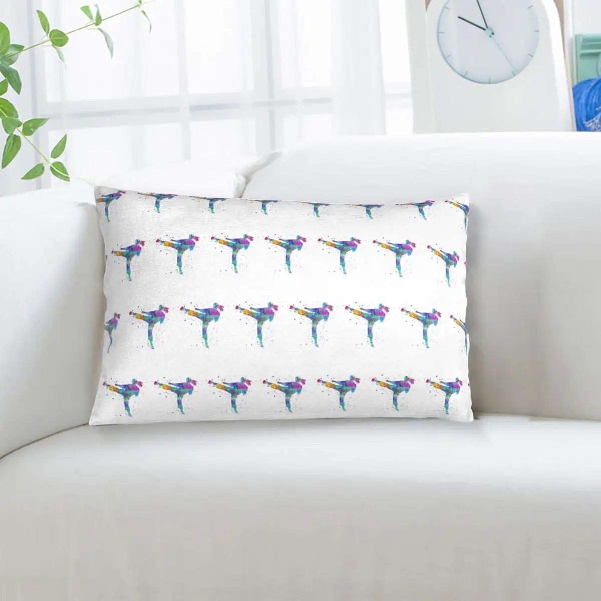 

Каратэ истребитель Девушка Прямоугольная наволочка Чехлы для подушек Декор Спальня Кровать Домашний комфорт Пледы Подушка