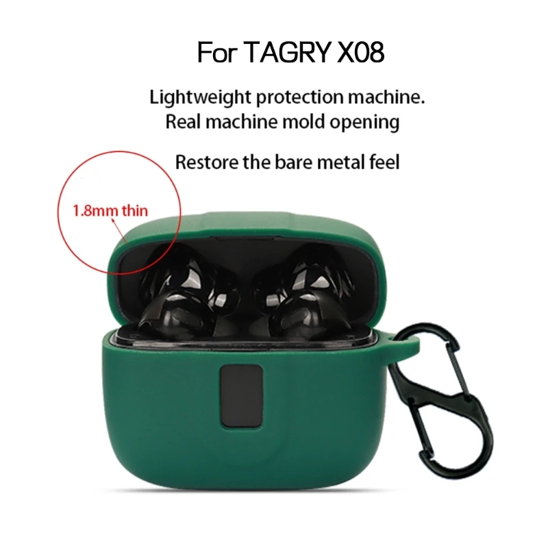 Earphone Protective Cover Fully Protective Case for TAGRY X08 Wireless Headset Bags Protective Case Precise Cutout K1KF