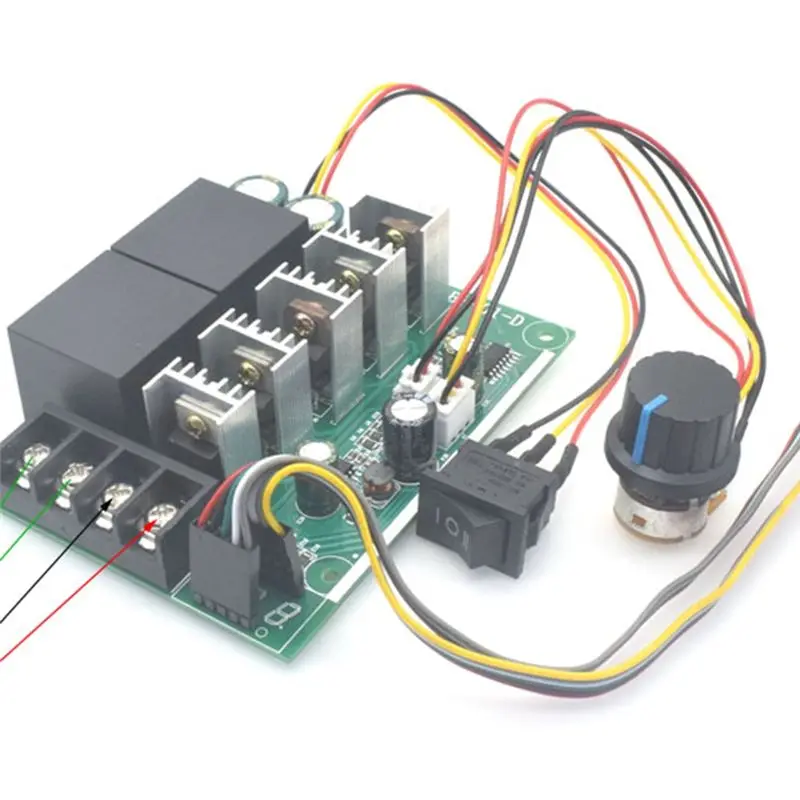 DT17 PWM DC Motor Speed Controller with Digital Display 0-100% Adjustable Module MAX60A 12V 24V