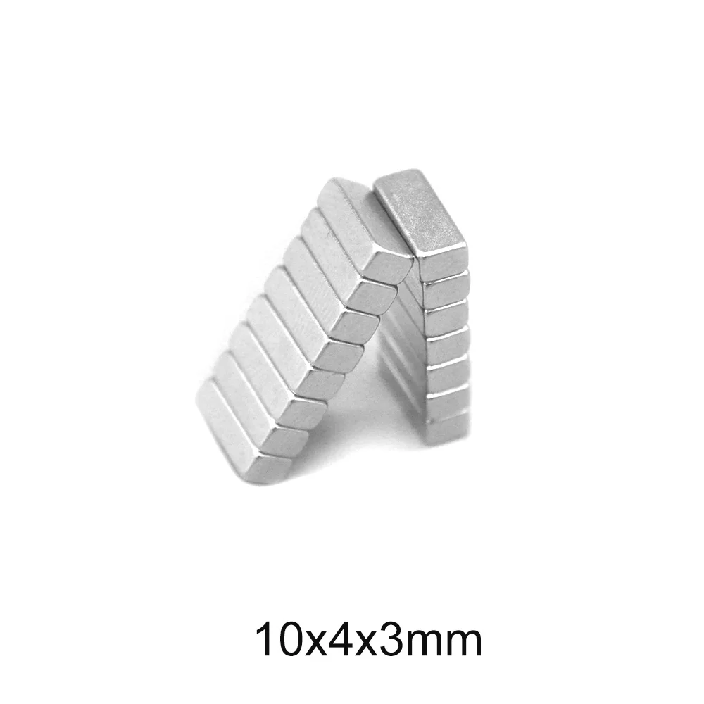 10x4x3 mm Strong Block Magnet 10x4x3mm Powerful Magnetic Magnets 10*4*3 mm For Home Refrigerators, Offices DIY