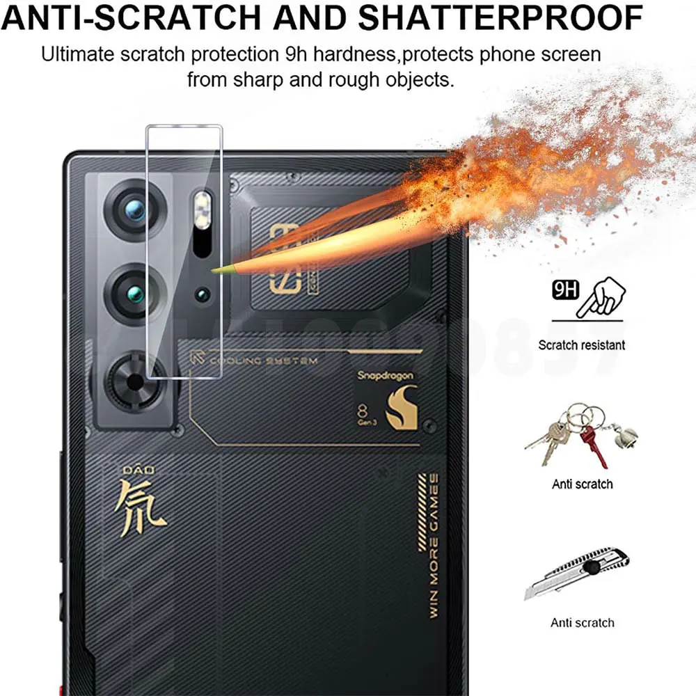 3D 9H Tempered Glass For ZTE Nubia Red Magic 10 9 9S Pro Screen Protector Lens Protector On For ZTE Nubia Red Magic 9 Pro Plus