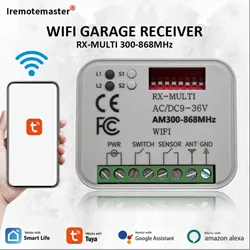 WiFi Switch Smart Garage Door Opener Controller Work With Alexa Echo Home Smart Life/Tuya APP Control