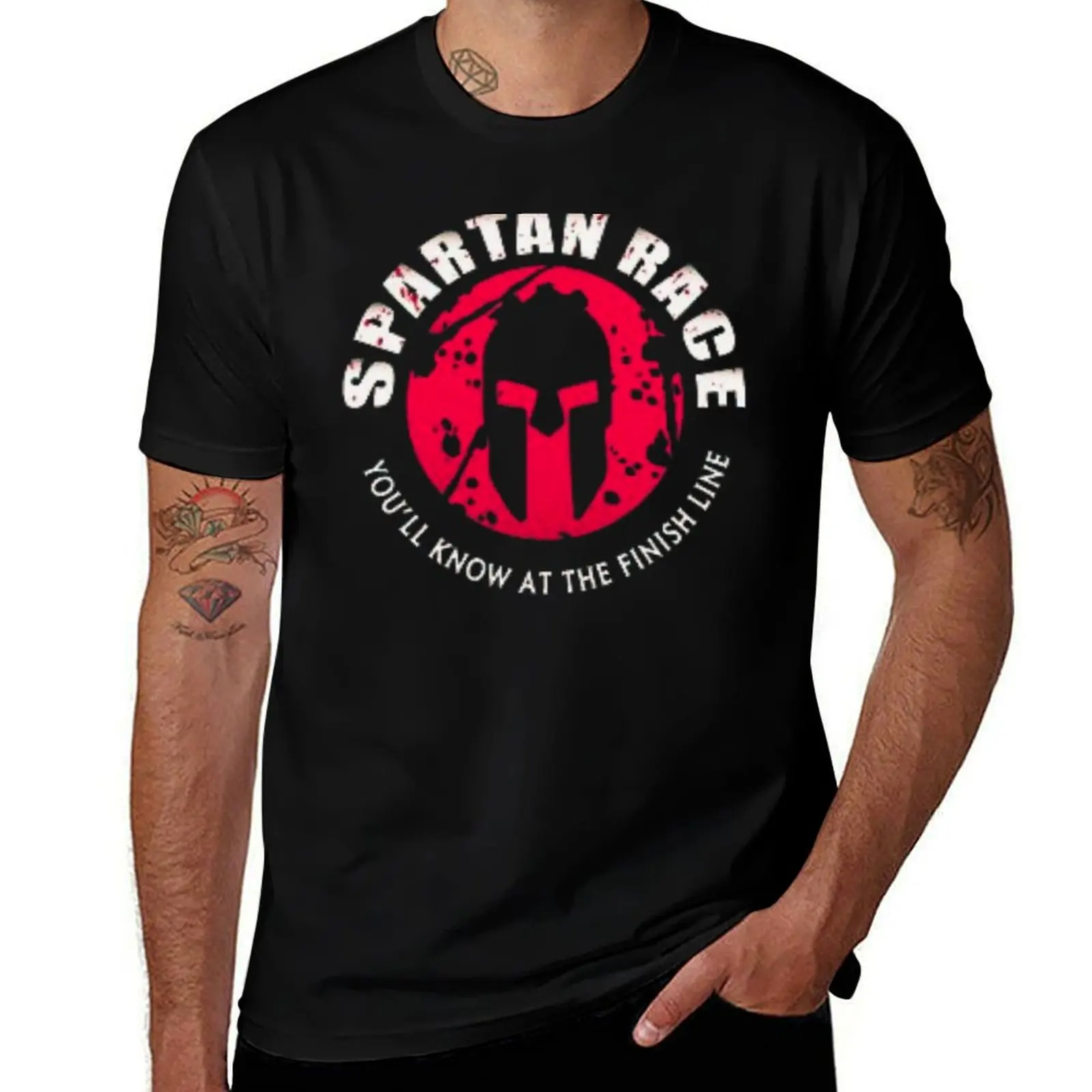 

Spartan Race-You'll Know At The Finish Line T-Shirt t shirts designer g man t shirts for men T-shirt